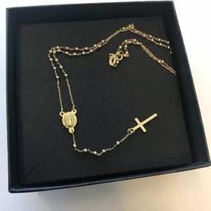 Dainty gold plated rosary